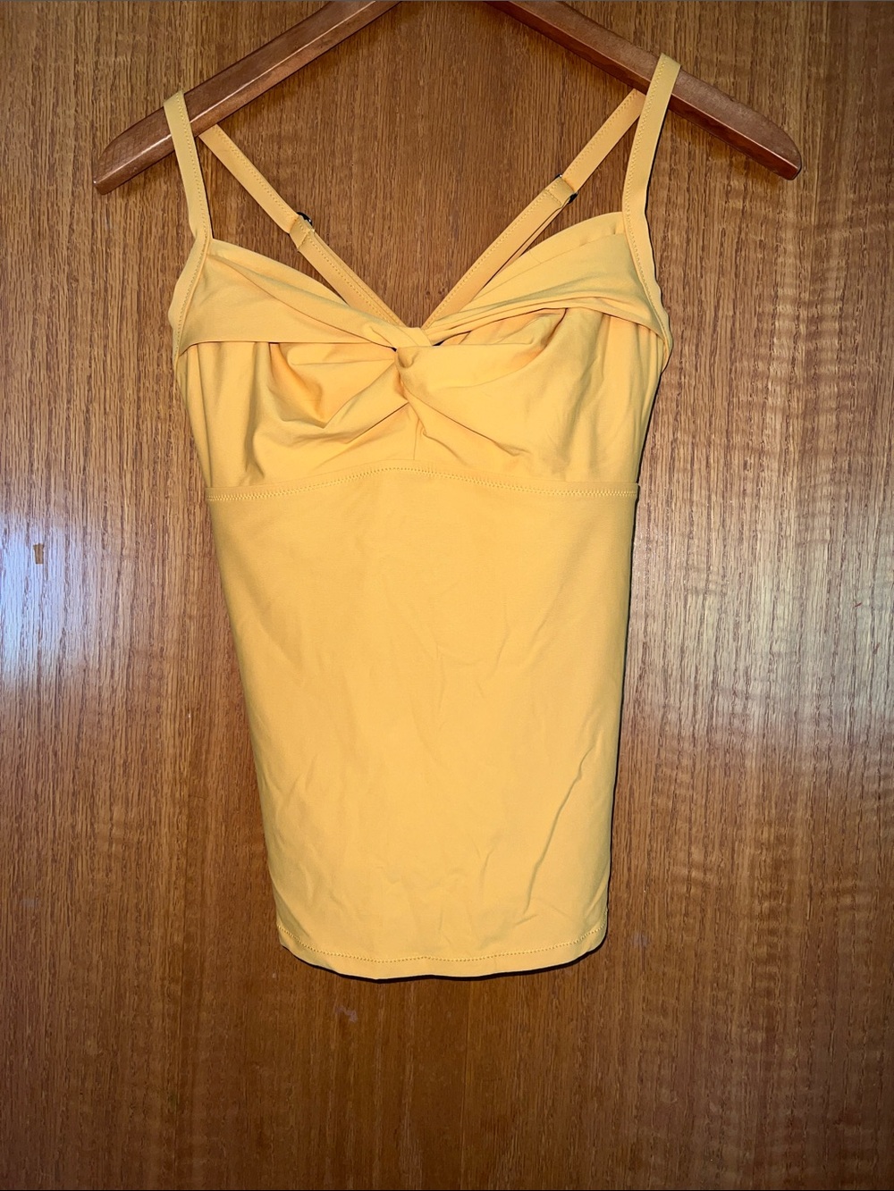 Athleta Yellow Gold Twist-Front Adjustable Strap Cami Tank